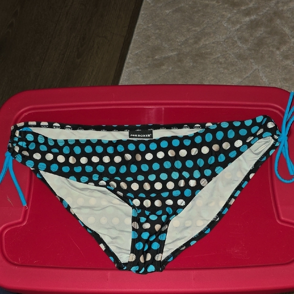 (J29) Polka Dot Bikini Bottoms Sz XL